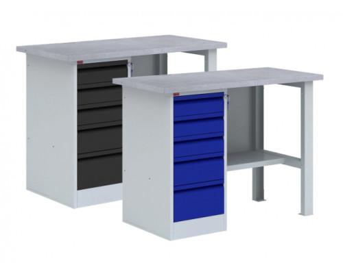 Однотумбовый металлический верстак ВП-3Т