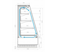 Холодильная горка гастрономическая Carboma F16-08 VM 1,3-2 версия 2.0 (Паттерн 0110 Мариель)