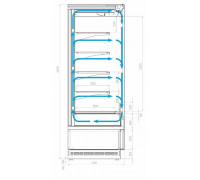 Холодильная горка гастрономическая Carboma FC20-07 VM 1,9-2 0300 версия 2.0 (9006-9005)