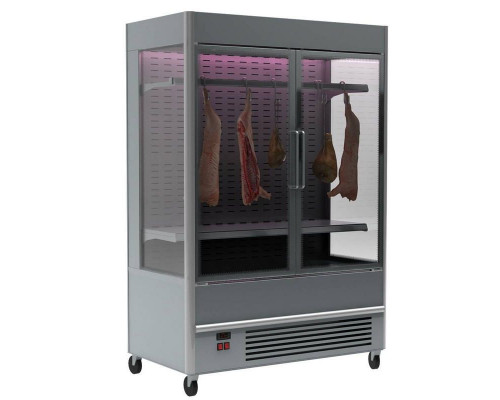 Холодильная горка мясная Carboma FC20-07 VV 1,3-3 X7 (распашные двери структурный стеклопакет) (цвет по схеме стандарт)