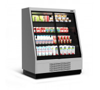 Холодильная горка универсальная Carboma F16-08 VV 1,0-1 0030 Standart фронт X1 версия 2.0 (9006-9005)