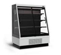 Холодильная горка универсальная Carboma F16-08 VV 1,0-1 Standart фронт X1 версия 2.0 (9006-9005)