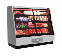 Холодильная горка универсальная Carboma F16-08 VV 1,9-1 0030 Standart фронт X1 версия 2.0 (9006-9005)