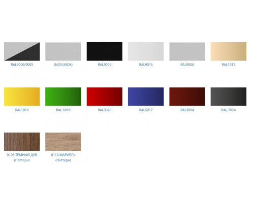 Холодильная горка универсальная Carboma FC20-07 VV 0,6-1 0030 Standart фронт X1 бок металл с зеркалом версия 2.0 (9006-9005)