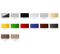 Холодильная горка универсальная Carboma FC20-07 VV 2,5-1 0030 Standart фронт X1 бок металл с зеркалом версия 2.0 (9006-9005)