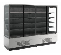 Холодильная горка универсальная Carboma FC20-07 VV 2,5-1 Standart фронт X1 версия 2.0 (0430)