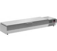 Холодильная витрина для ингредиентов Carboma IDO (A40) SM 1,2 с крышкой (VT2-G с крышкой (GN1/3))