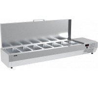 Холодильная витрина для ингредиентов Carboma IKI A30 SM 1,6 с крышкой (7 GN1/4)