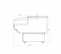 Прилавок кассовый Carboma GC120 N 0,94-7 (цвет по схеме)