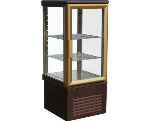 Шкаф кондитерский Carboma D4 VM 120-1 (R120C) (0109-0102 (коричнево-золотой), 2 двери)