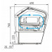 Витрина для мороженого Carboma I60 VL 1,2-1 0430 настольная
