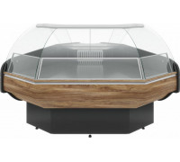 Витрина холодильная Carboma G120 VM-5 KombiLux (внешний угол, динамика, цвет по схеме)