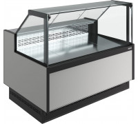 Витрина холодильная Carboma GC110 VM 1,25-1 версия 2.0 с боковинами, 9006-0430
