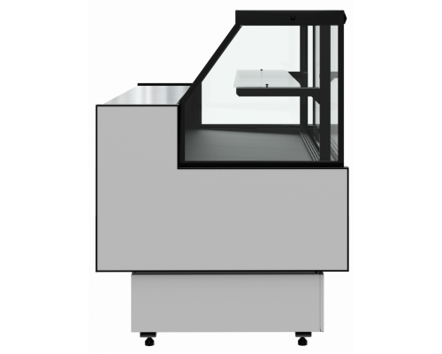 Витрина холодильная Carboma GC95 VM 2,0-1 версия 2.0 выдвижные поддоны, с боковинами, 9006-9005
