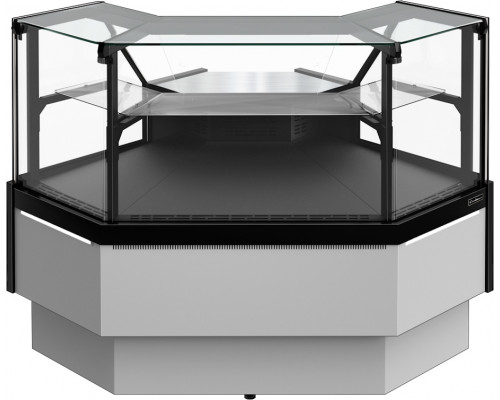 Витрина холодильная Carboma GC95 VM 5-1 версия 2.0 внешний угол, без боковин, 9006-9005
