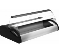 Витрина холодильная настольная Carboma A87 SM 1,0-1 (ВХС-1,0 Арго) (0013-0430 (бок черн, декор нерж))