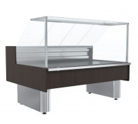 Витрина холодильная с выносным агрегатом Carboma GC110 VM 1,5-1-1 (ВХС-1,5 Carboma GC110 динамика, без боковин, 1005 венге)