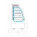 Витрина кондитерская Carboma K70 VM 1,3-2 Standart открытая, горка версия 2.0 (9005)
