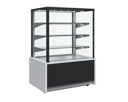 Витрина кондитерская Carboma KC70 VH 1,3-1 Light Chocolate 9006-9005 (ВХСв-1,3д Сarboma Cube Техно для шоколада)