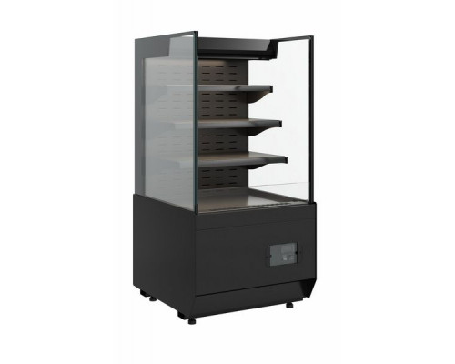 Витрина кондитерская Carboma KC70 VM 0,6-2 Standart открытая, горка, прямая боковина версия 2.0 (9005)