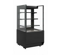Витрина кондитерская Carboma KC70 VM 0,9-2 Standart открытая, прямая боковина версия 2.0 (9005)