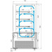 Витрина кондитерская Carboma KC71-130 VV 1,2-2 (открытая 9005)