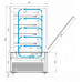 Витрина кондитерская Carboma KC84-150 VV 0,9-1 (9005)
