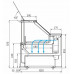 Витрина морозильная Carboma GC111 SL 1,25-1 (газлифт, 1010 Мариель)