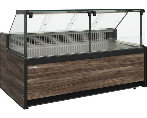 Витрина морозильная Carboma GC111 SL 2,0-1 (газлифт, 1008 Темный дуб)