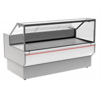 Витрина морозильная Carboma GC95 SL 1,5-1 (ВХСн-1,5 Carboma GC95) (0011-9003 боковины серые, декор белый)