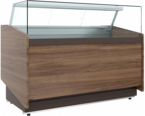 Витрина нейтральная Carboma KC82 N 1,2-1 (1008 темный дуб)