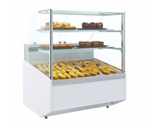 Витрина нейтральная Carboma KC95 N 0,8-21 (1003 белый) без фронтального стекла