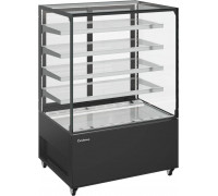 Витрина нейтральная напольная Carboma KC71-150 N 0,6-1 (9005)
