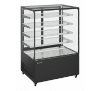 Витрина нейтральная напольная Carboma KC78-130 N 1,2-1 (9005)