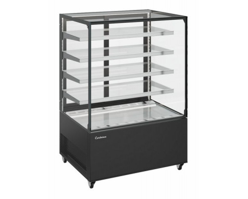 Витрина нейтральная напольная Carboma KC78-130 N 1,2-1 (9005)