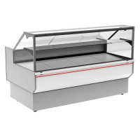 Витрина универсальная Carboma GC95 SV 2,0-1 0430 (ВХСр-2,0 Carboma GC95 Inox боковины черные, декор нерж)