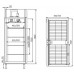 Шкаф Carboma R 1120 холодильный металлические двери