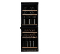 Винный шкаф двухкамерный Pozis ШВД-78 черный