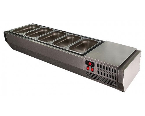 Витрина холодильная VT2-G (1/3) с крышкой