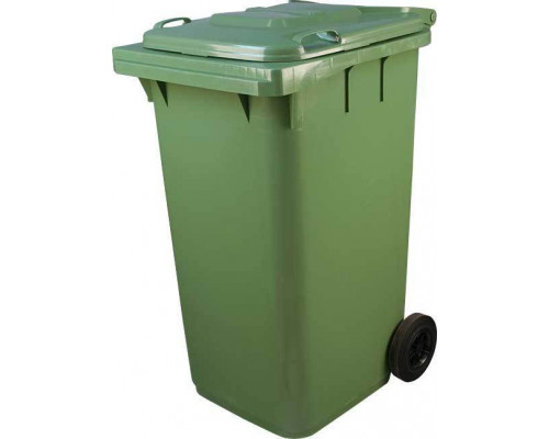 Мусорный контейнер МКТ-240 литров цвет зеленый