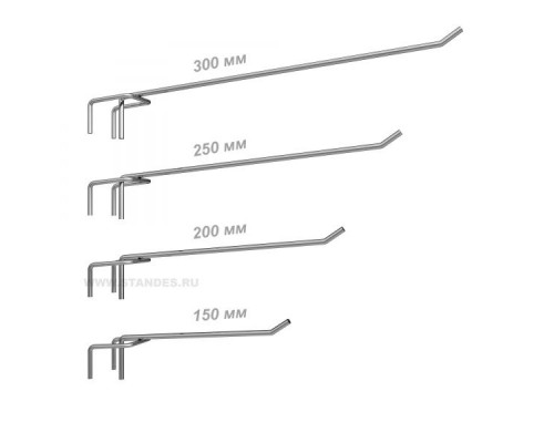 Крючки одинарные на трубу опору