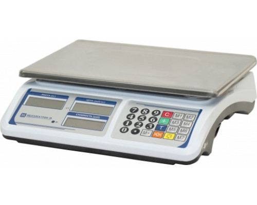 Весы ВР 4900-30-2Д-ДБ-16 электронные торговые без стойки до 30кг